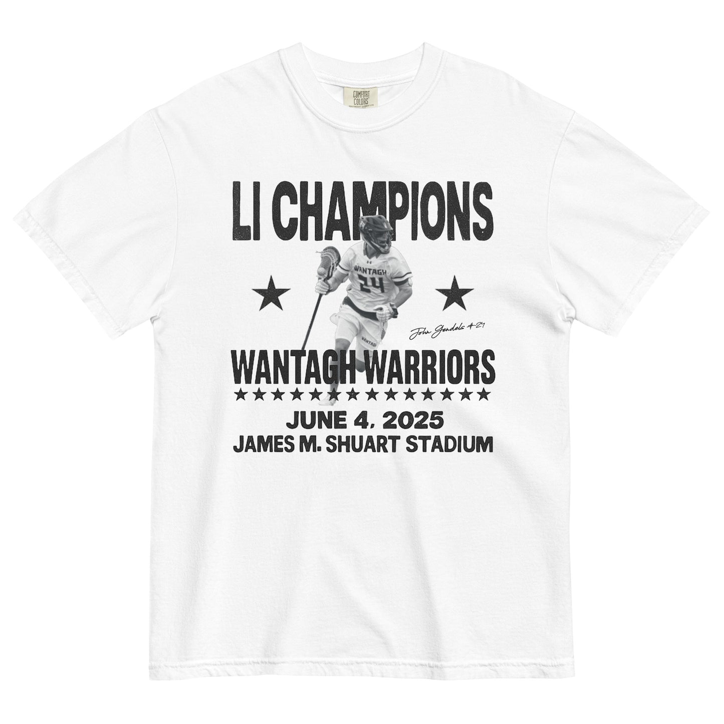 Wantagh Lax 2025 Champs - John Gendels | T-Shirt