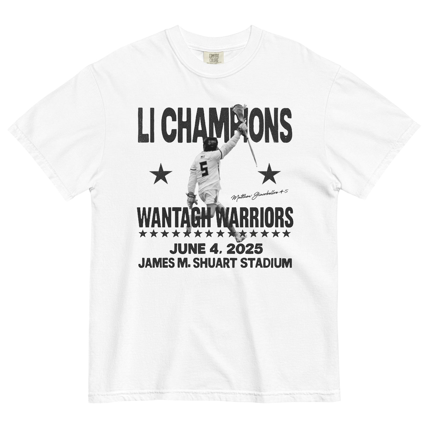 Wantagh Lax 2025 Champs - Matt Giacobello | T-Shirt