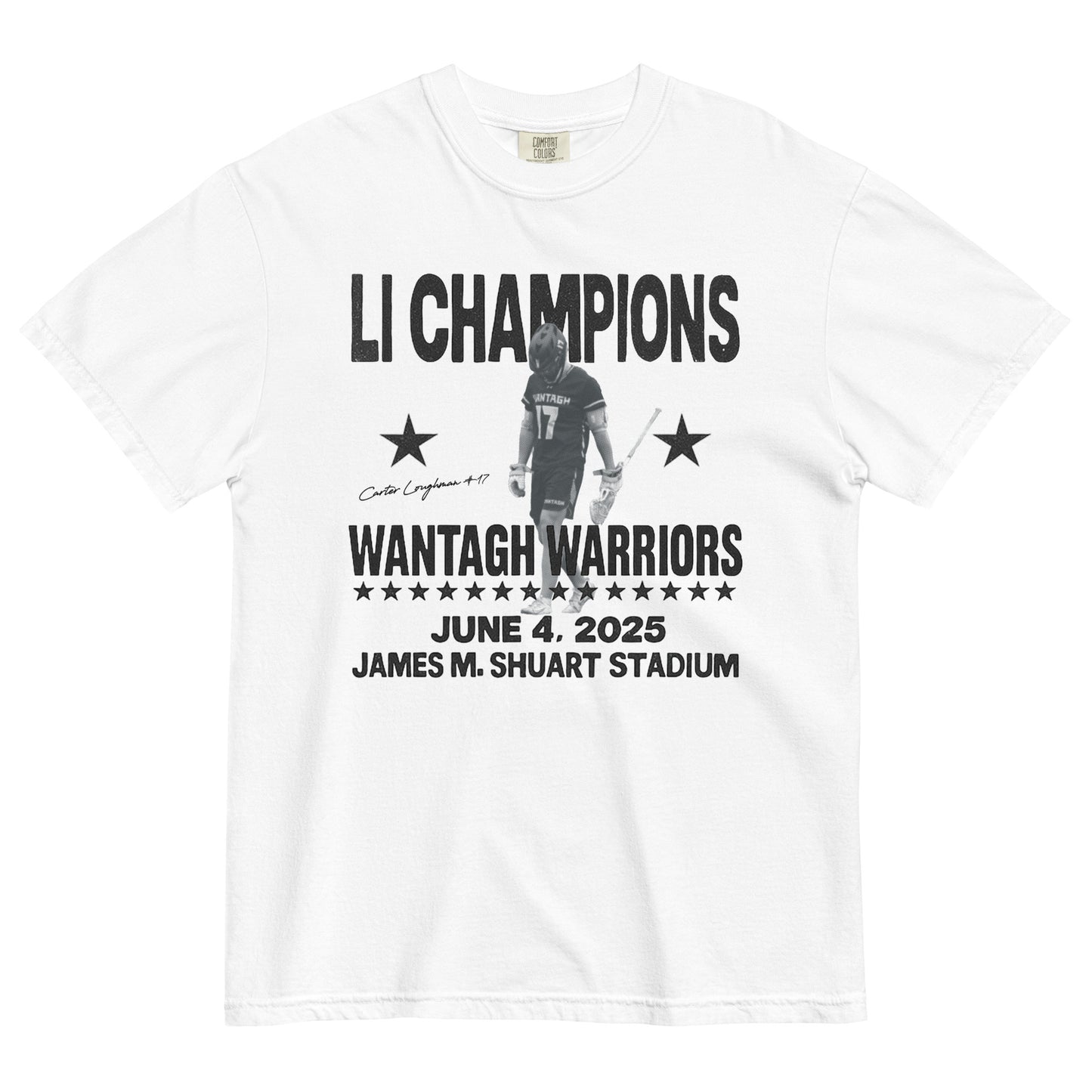 Wantagh Lax 2025 Champs - Carter Loughman | T-Shirt