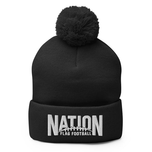 Nation Logo | Pom Beanie (4 color options)