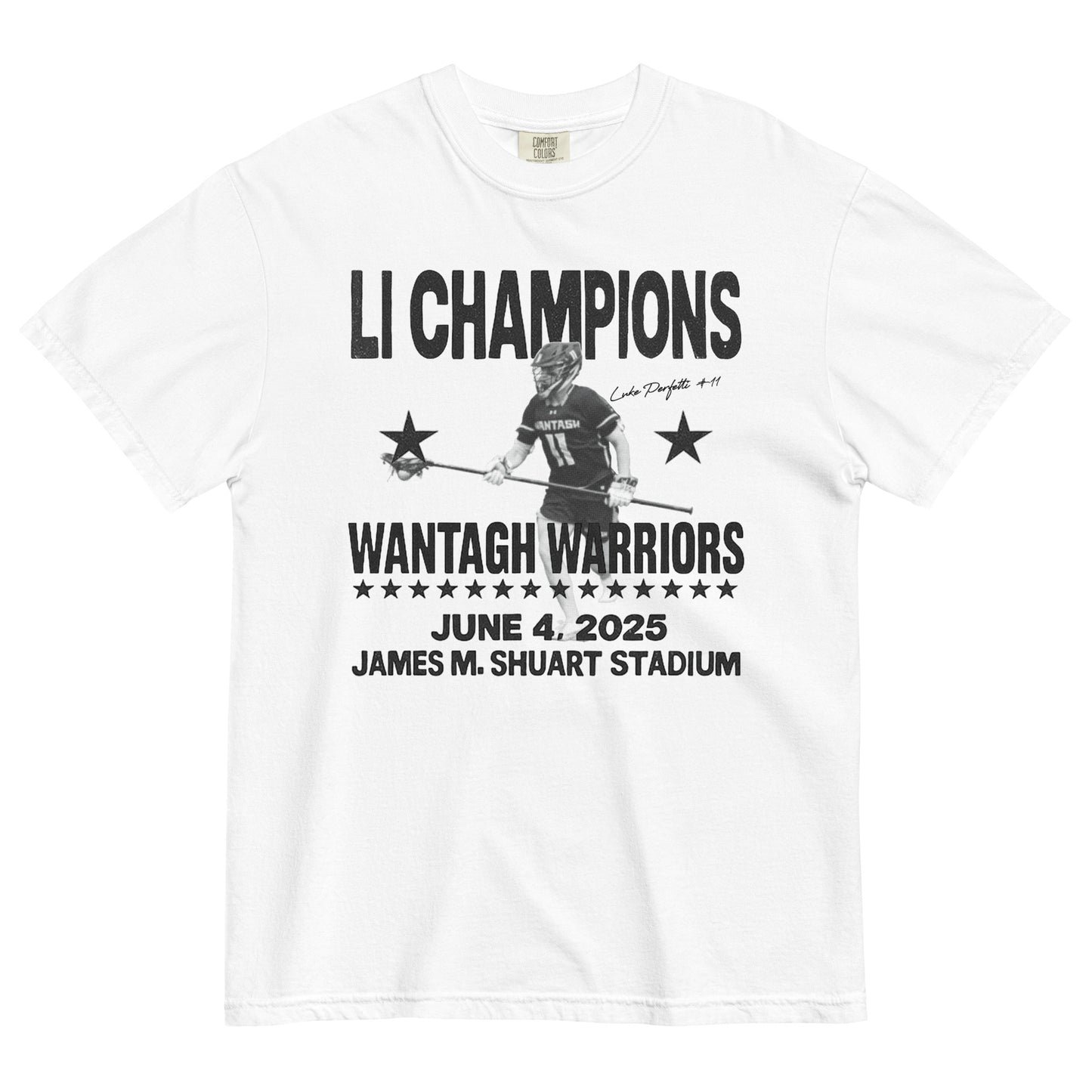 Wantagh Lax 2025 Champs - Luke Perfetti | T-Shirt