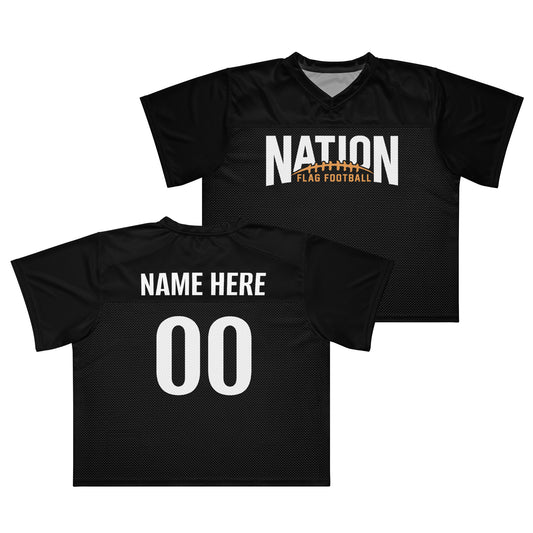 Nation Logo | Boxy Football Jersey (customize it!) (2 color options)