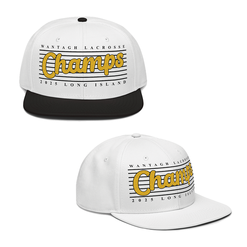 Wantagh Lax 2025 Champs Bar Hat | Snapback Hat (2 color