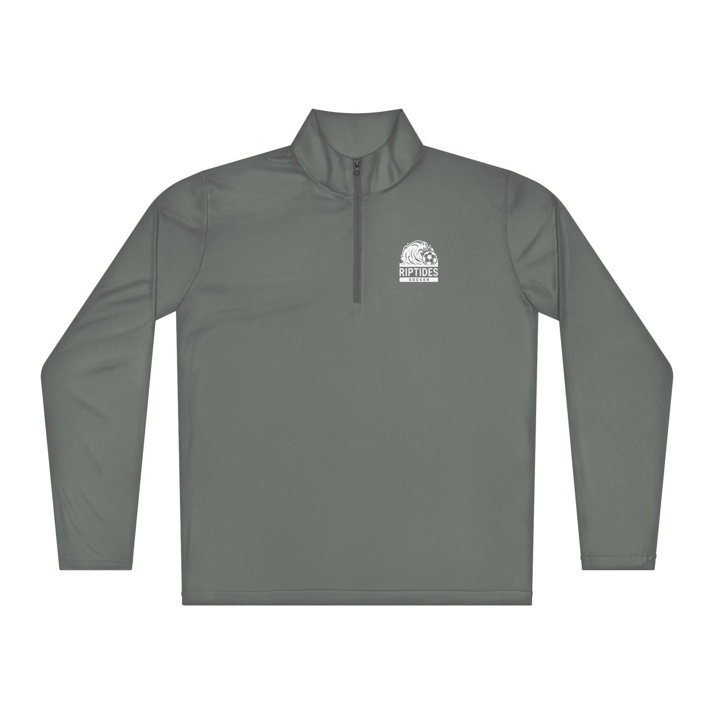 Riptides Wave White | Unisex Lightweight Performance Quarter-Zip
