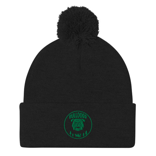 Bulldog | Pom Beanie (2 color options)