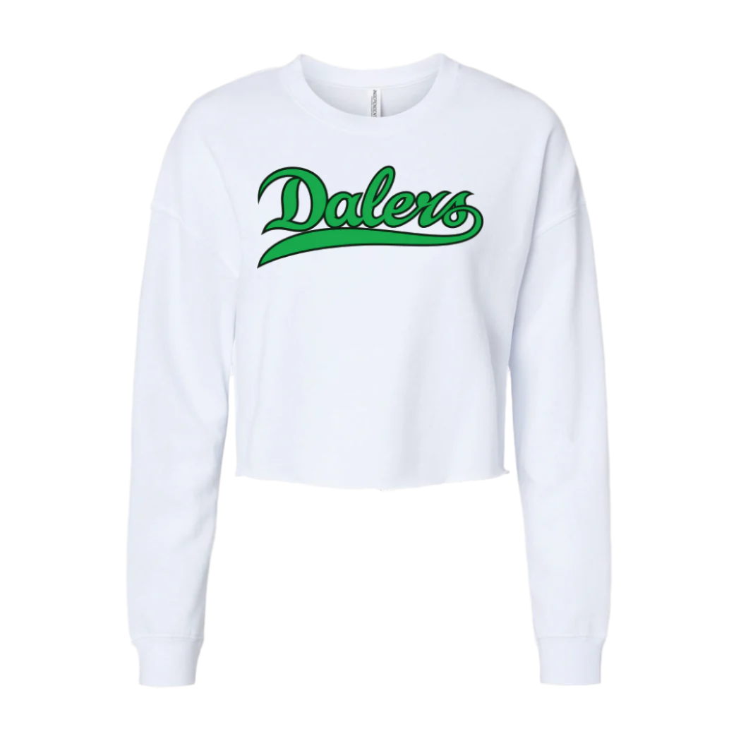 Farmingdale HS | Dalers Women's Cropped Crewneck Sweatshirt (3 color options)