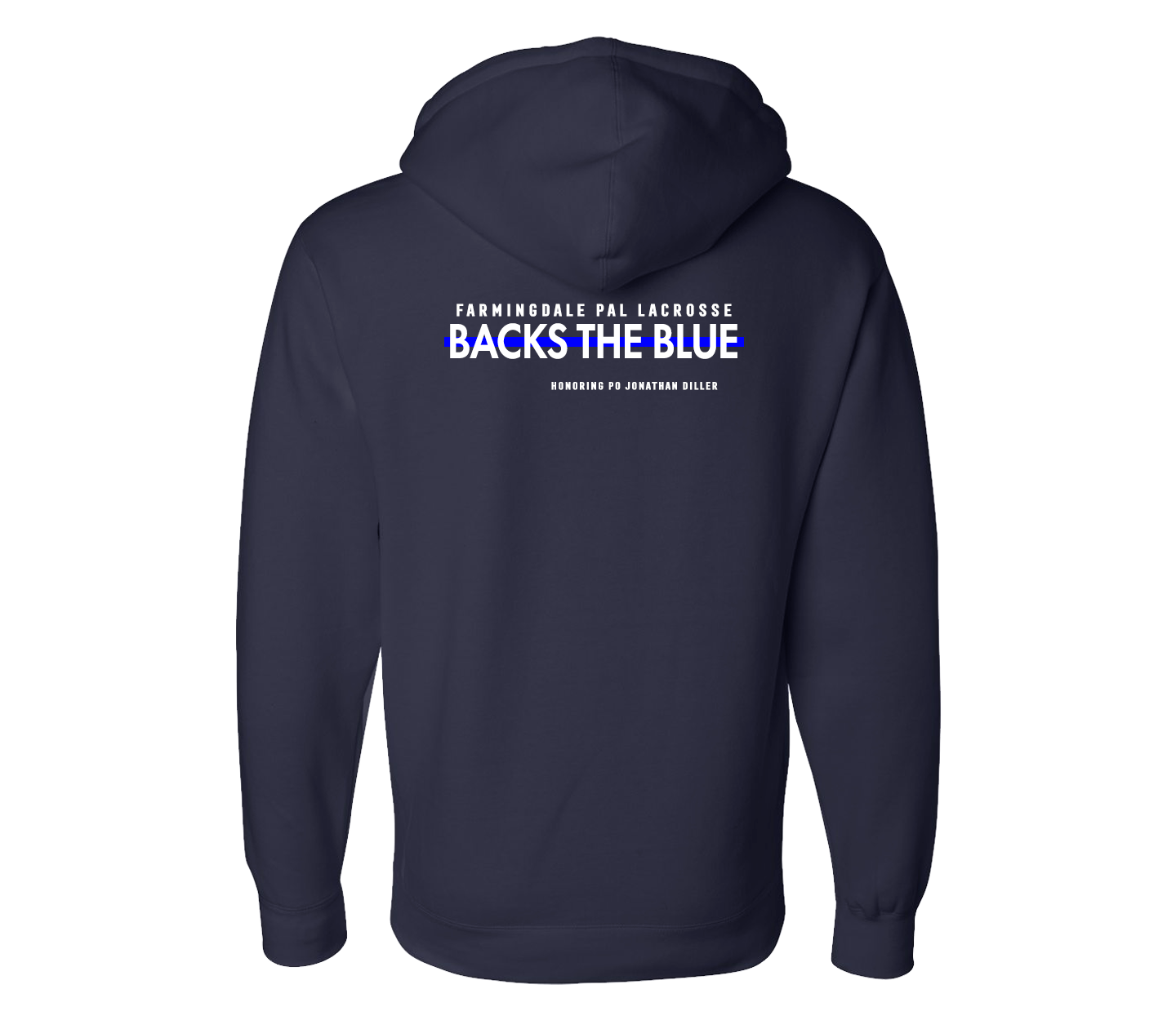 Farmingdale PAL Lacrosse Backs the Blue | Hoodie