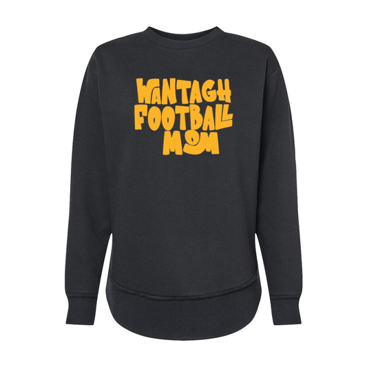 Football Mom | Women's Weekender Curved Bottom Sweatshirt