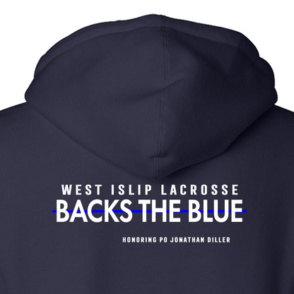 West Islip Lacrosse Backs the Blue | Hoodie