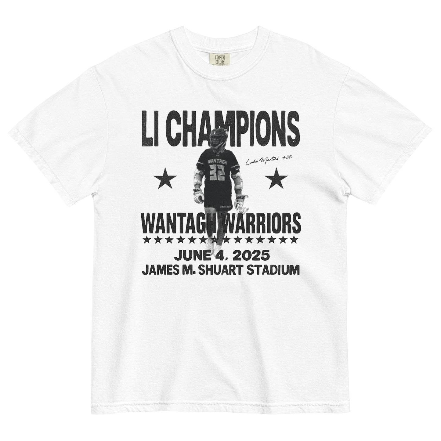 Wantagh Lax 2025 Champs - Luke Martini | T-Shirt