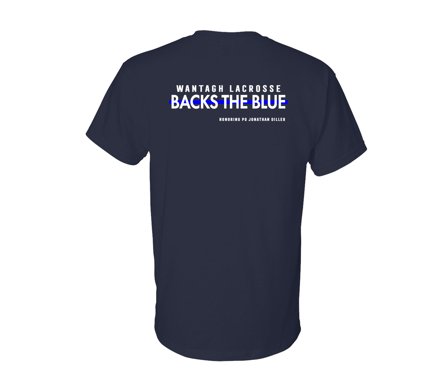 Wantagh Lacrosse Backs the Blue | T-Shirt