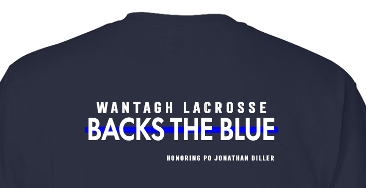 Wantagh Lacrosse Backs the Blue | T-Shirt