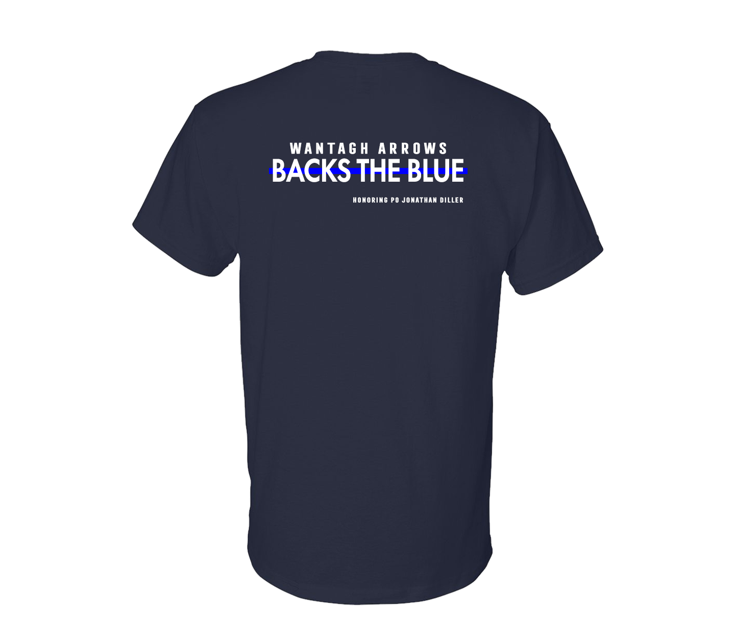 Wantagh Arrows Cheer Backs the Blue | T-Shirt