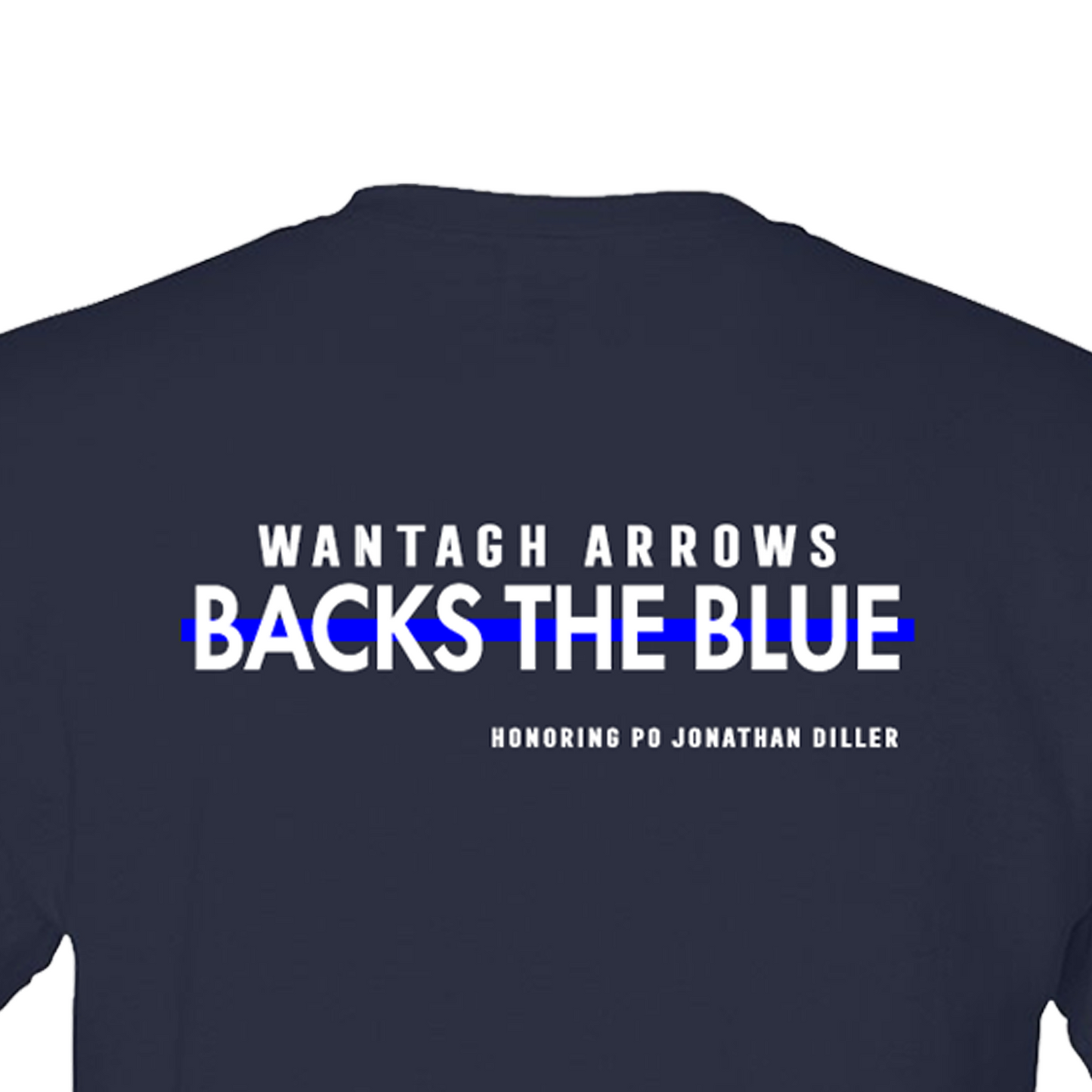 Wantagh Arrows Cheer Backs the Blue | T-Shirt