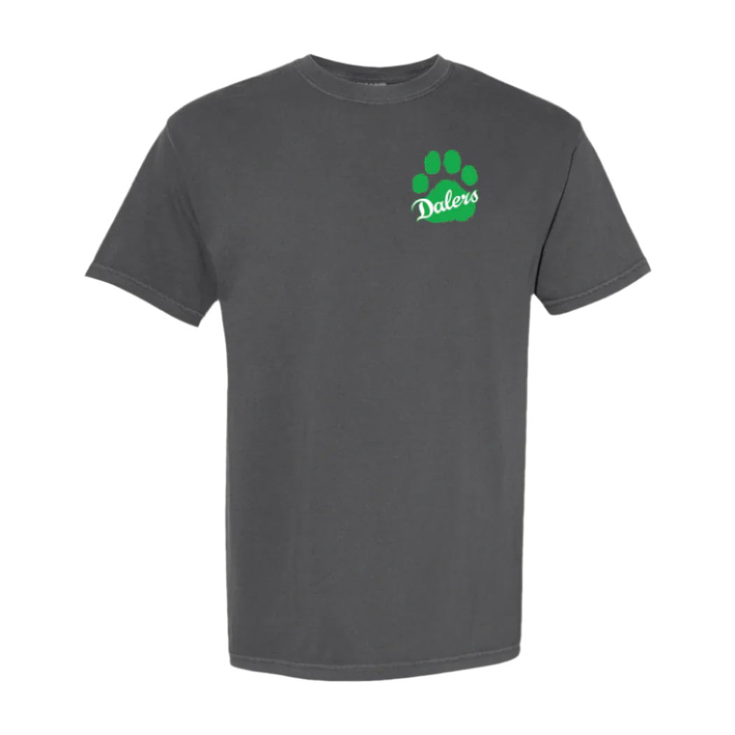 Farmingdale HS | Paw Print Garment-Dyed T-Shirt (2 color options)