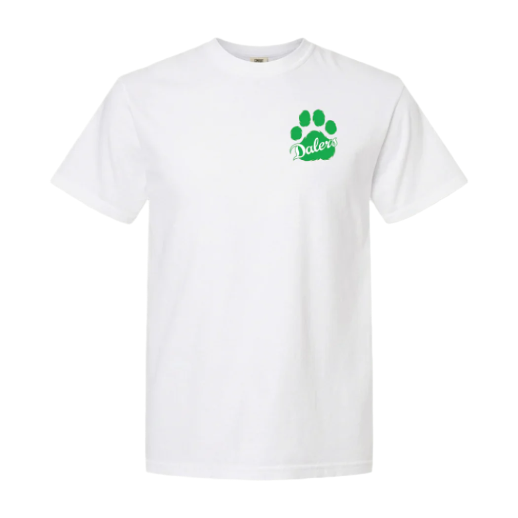 Farmingdale HS | Paw Print Garment-Dyed T-Shirt (2 color options)