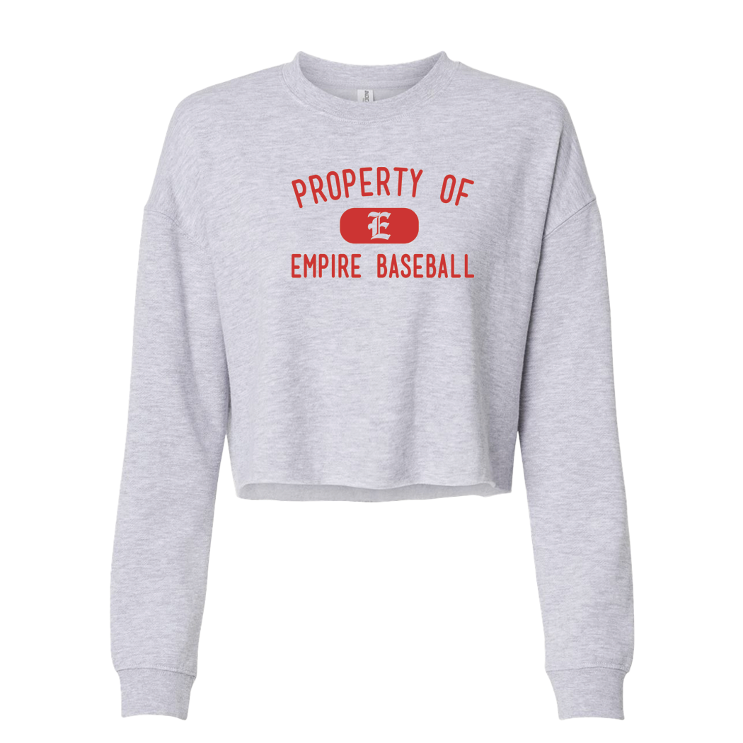 Property Of | Women's Cropped Crewneck Sweatshirt