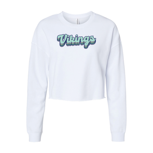 Vikings Retro | Women's Cropped Sweatshirt