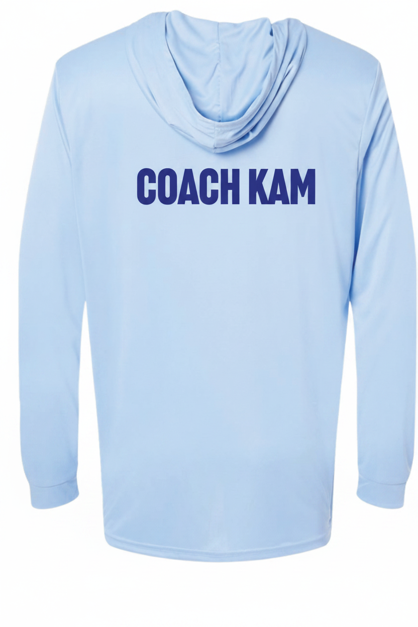"COACH KAM" Custom | SPF Long-Sleeve Hooded T-Shirt