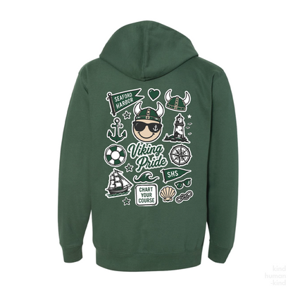 Harbor Stickers | Full-Zip Hoodie