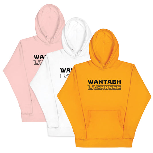 Text Block Outline | Unisex Hoodie 3 color options)