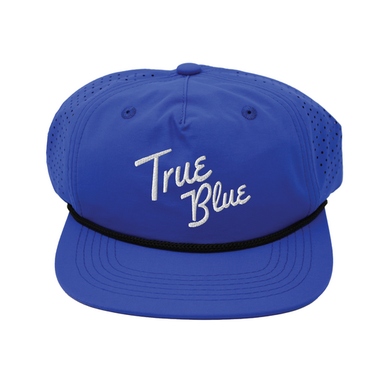 True Blue Script | Perforated Stick Star Rope Hat