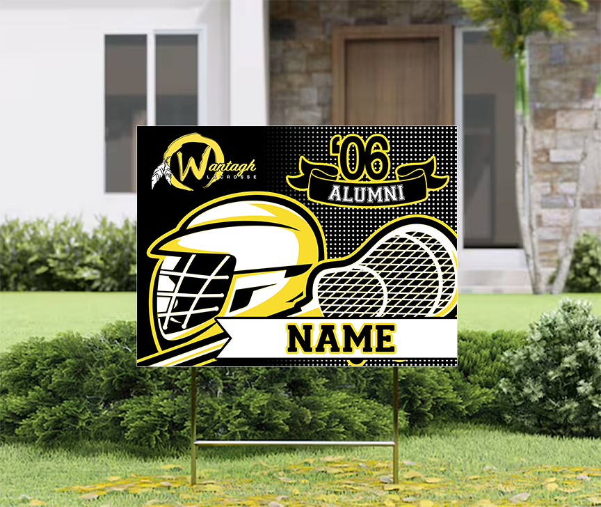 Wantagh Lacrosse Lawn Sign