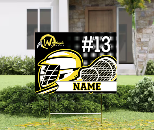 Wantagh Lacrosse Lawn Sign