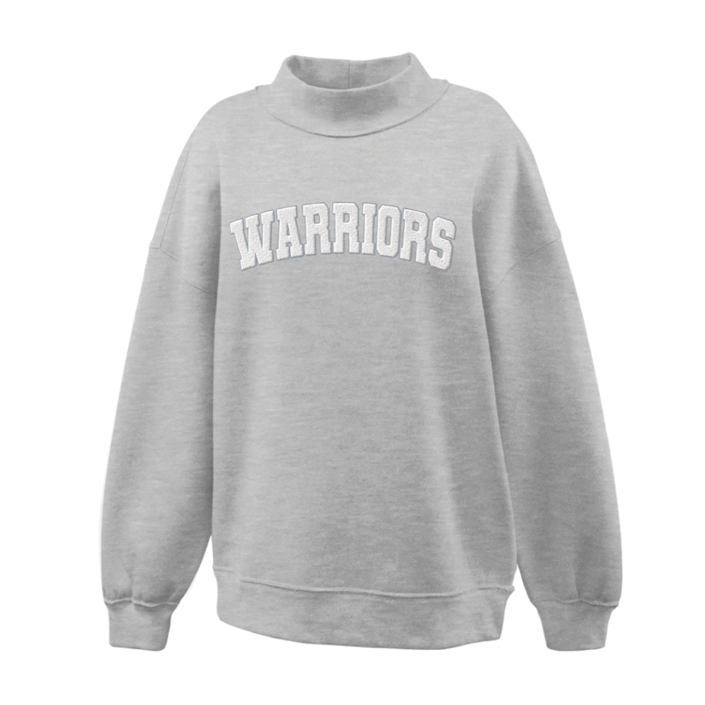 Warriors Arc | Embroidered Women's Mockneck Sweatshirt