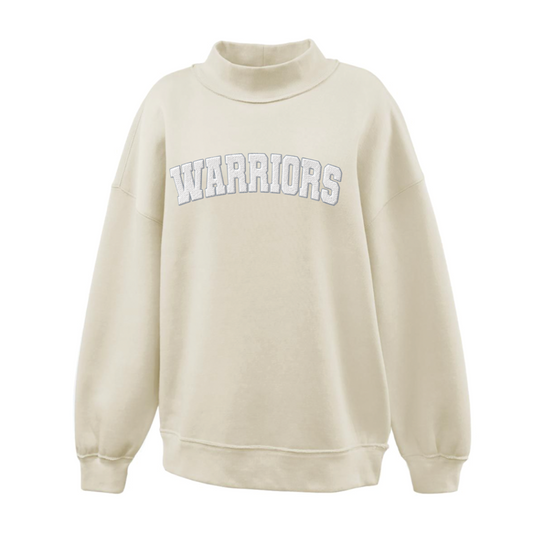 Warriors Arc | Embroidered Women's Mockneck Sweatshirt