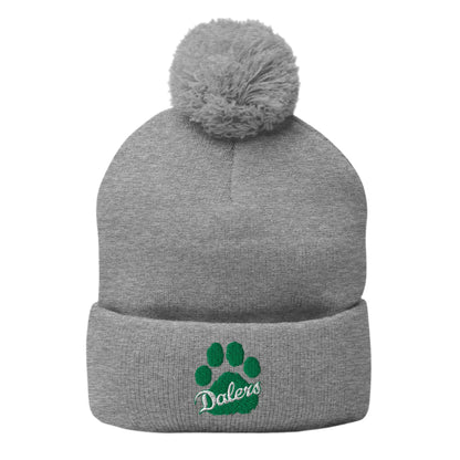 Farmingdale HS | Paw Print Pom Beanie (2 color options)