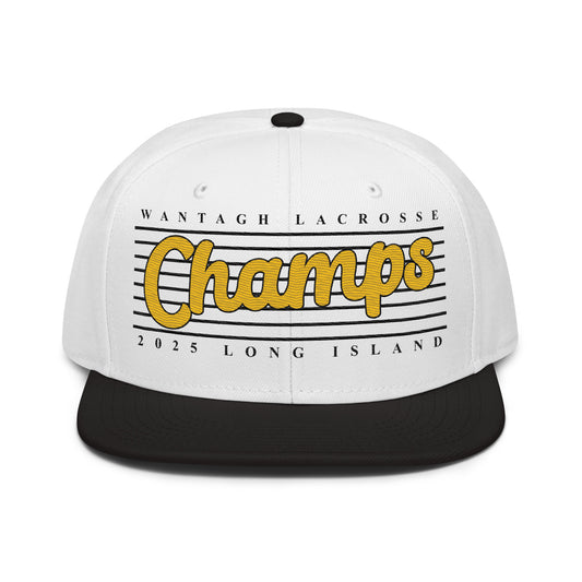 Wantagh Lax 2025 Champs Bar Hat | Snapback Hat (2 color options)