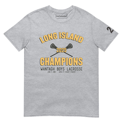 Wantagh Lax 2025 Champs Sticks Logo | T-Shirt