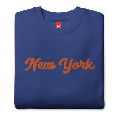 NY Mets | Embroidered Unisex Premium Sweatshirt