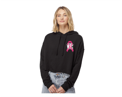 Pink Ribbon Women's Cropped Hoodie