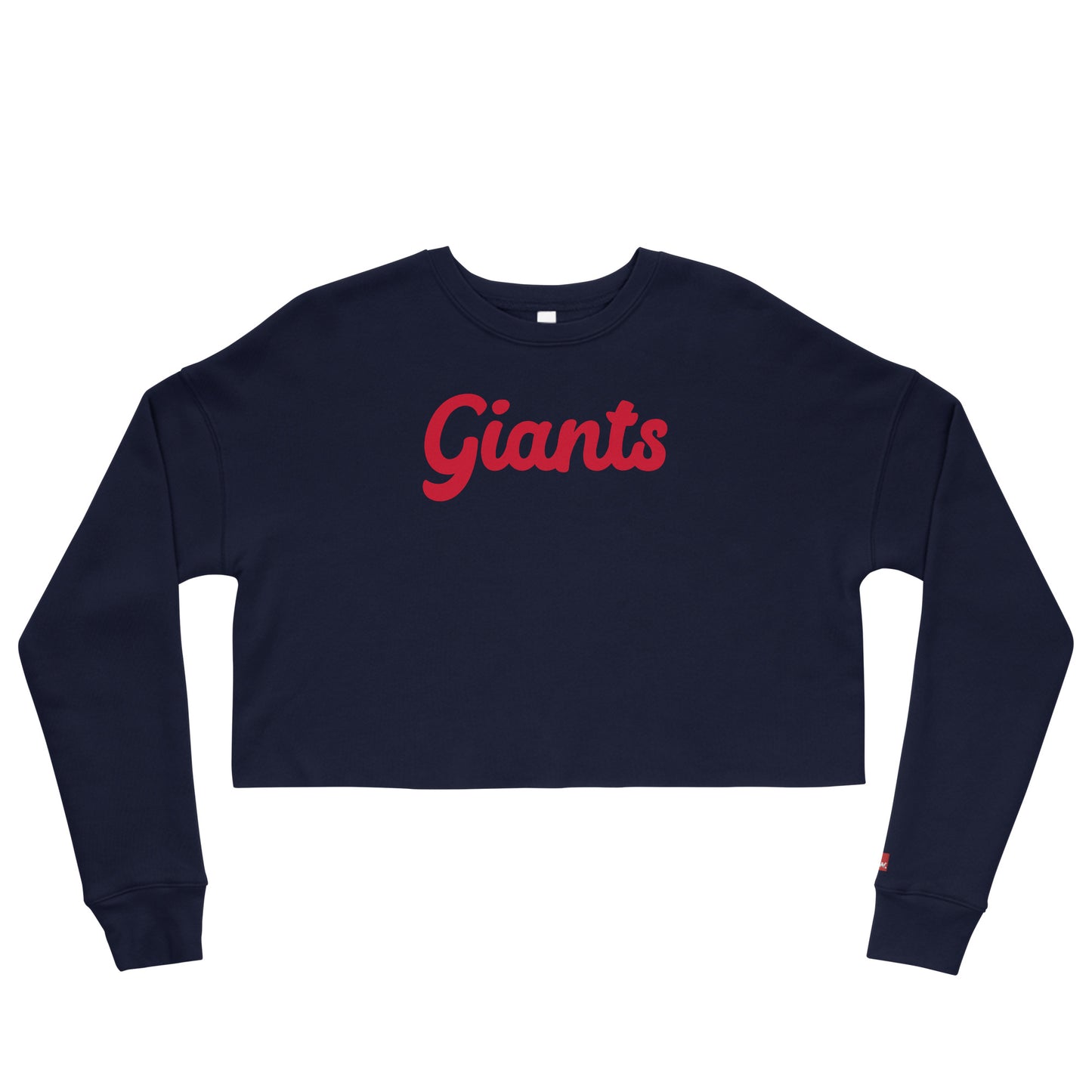 NY Giants | Embroidered Cropped Sweatshirt